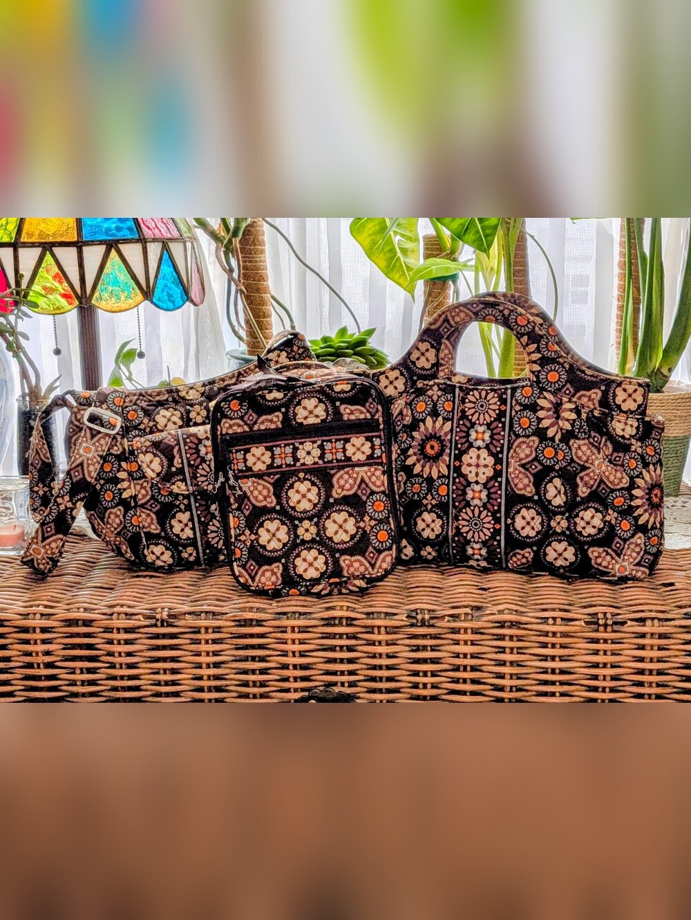 Vera Bradley Canyon Pattern. Crossbody Bag, Tote And Lunch Bag Set. - Picture 1 of 7